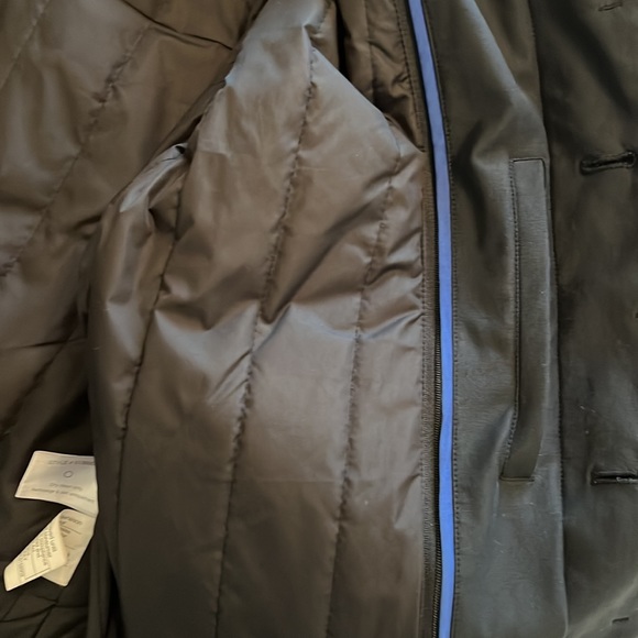 Men's Club Monaco Black Jacket Trench Coat - Picture 10 of 13